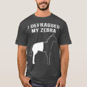 T-shirt J'Ai Défrayé Mon Geek Nerd Ordinateur Zebra Funny (Devant)