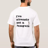 T-shirt J'ai déjà un pingouin (Dos)