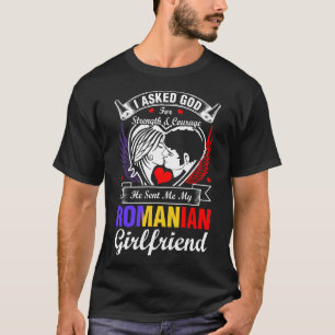 T-shirt J'ai demandé à Dieu l'amie roumaine