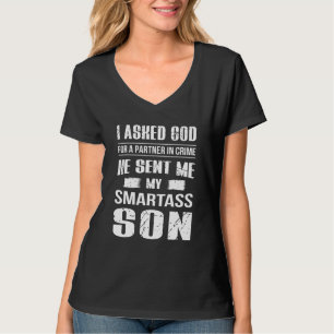 T-shirt J'Ai Demandé À Dieu Pour Un Partenaire Dans Le Cri