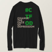 T-shirt J'ai Depression_ Neon FB_ Long (Design dos)