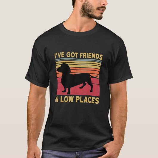 T-shirt J'ai des amis dans des endroits pauvres (Devant)