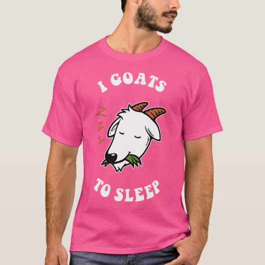 T-shirt J'Ai Des Chèvres Pour Dormir Drôle Pun De Chèvre (Devant)