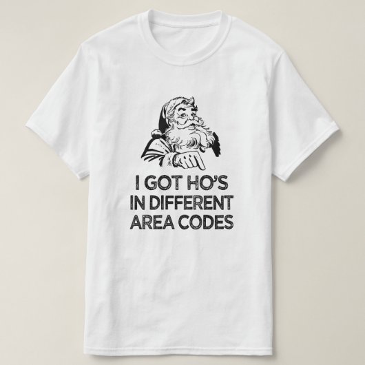 T-shirt J'ai des codes régionaux différents, noël (Design devant)