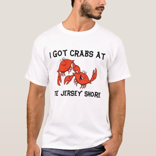 T-shirt J'Ai Des Crabes À Jersey Shore (Devant)