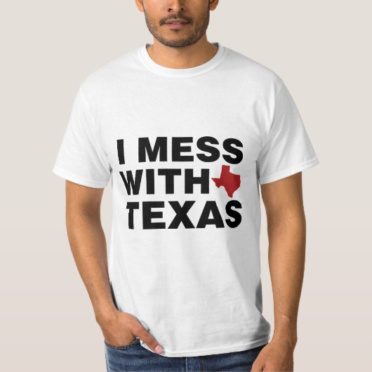 T-shirt J'ai des ennuis avec le Texas (Devant)