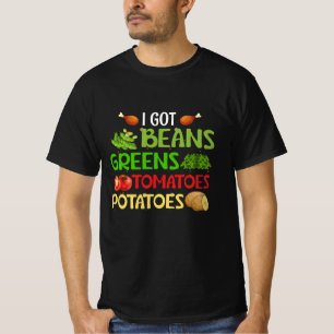 T-shirt J'ai des haricots verts tomates pommes de terre