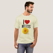 T-shirt J'ai des mauvaises herbes cardiaques (Devant entier)