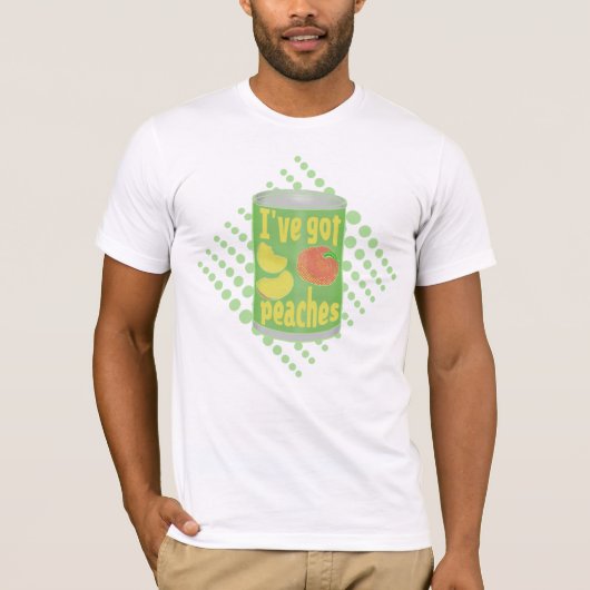 T-shirt J'ai des pêches Tin de fruit (Devant)