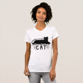 T-shirt J'ai des plans avec mon chat (Devant entier)