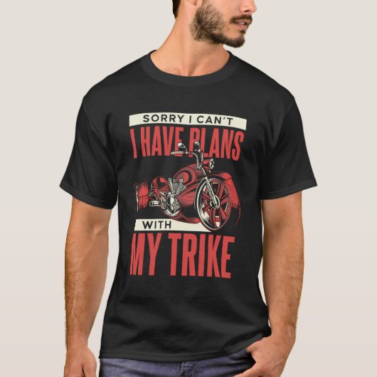 T-shirt J'Ai Des Plans Avec Mon Tricycle Tricycle Tri (Devant)