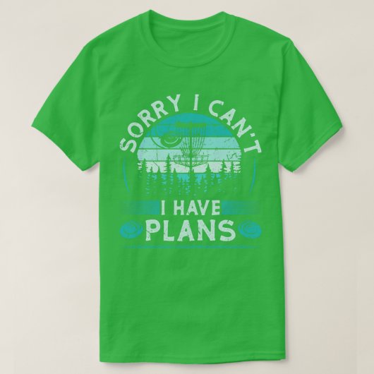 T-shirt J'Ai Des Plans Drôle Disque Golf (Design devant)