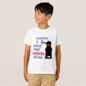 T-shirt J'ai des qualifications folles de Ninja (Devant entier)