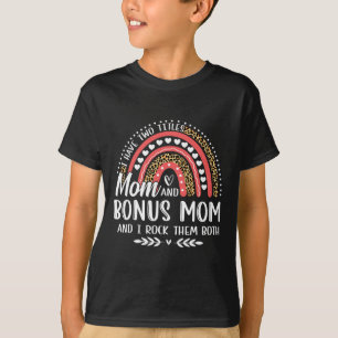 T-shirt J'ai deux titres Maman Bonus Maman Fête des Mères 