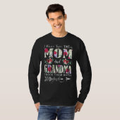 T-shirt J'Ai Deux Titres Maman Et Grand-Mère Fleurs Mère (Devant entier)