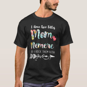T-shirt J'Ai Deux Titres MME Et MEMERE Femmes Floral Dec