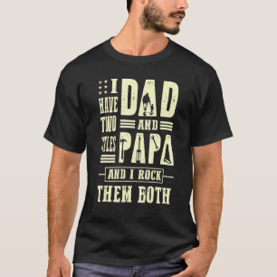 T-shirt J'ai Deux Titres Papa Et Papa Mécanicien Papa Père