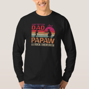 T-shirt J'Ai Deux Titres Papa Et Papaw & I Rock Eux Deux