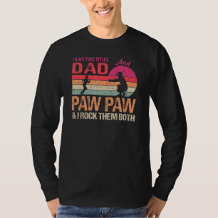 T-shirt J'Ai Deux Titres Papa Et Paw Paw & I Rock Them Bo