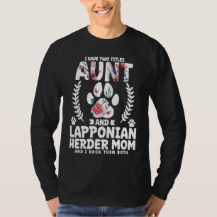 T-shirt J'ai deux titres tante et bergère lappone maman