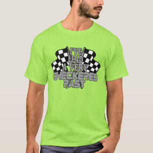 T-shirt J'ai dirigé un passé très À damiers