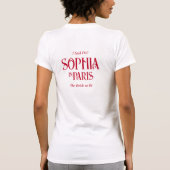 T-shirt J'Ai Dit Oui ! Le birde To Be Paris Bachelorette (Dos)