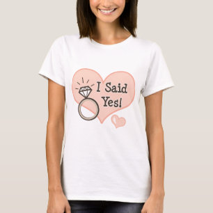 T-shirt J'Ai Dit Oui Tee - shirt Fiançailles