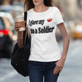 T-shirt J'ai donné mon coeur à un soldat