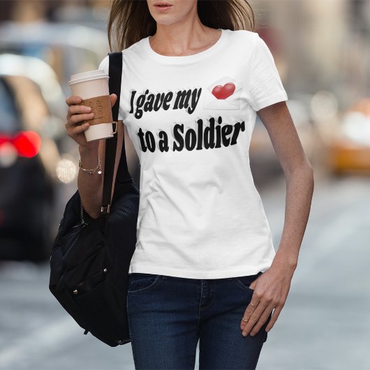 T-shirt J'ai donné mon coeur à un soldat