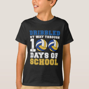T-shirt J'ai dribblé mon chemin à travers 100 jours de vol