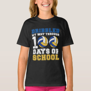 T-shirt J'ai dribblé mon chemin à travers 100 jours de vol