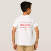 T-shirt J'ai du courage - Rouge (Dos entier)