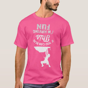 T-shirt J'Ai Du Plaisir Rock Climber Escalade Mountain Cli