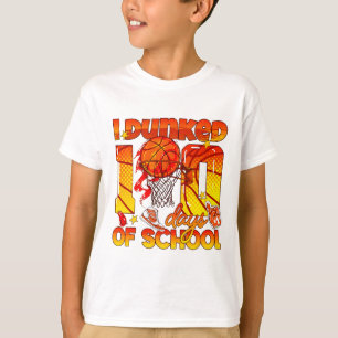 T-shirt J'ai dunké 100 jours d'école / Jalons scolaires sp