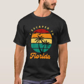 T-shirt J'Ai Échappé En Floride Palmiers Desantis Mouettes (Devant)