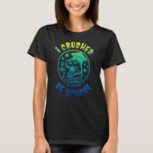 T-shirt J'ai écrasé 100 jours de dinosaure scolaire