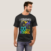 T-shirt J'Ai Écrasé 100 Jours De Garçons Scolaires Monster (Devant entier)