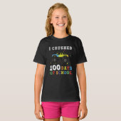 T-shirt J'Ai Écrasé 100 Jours D'École (Devant entier)