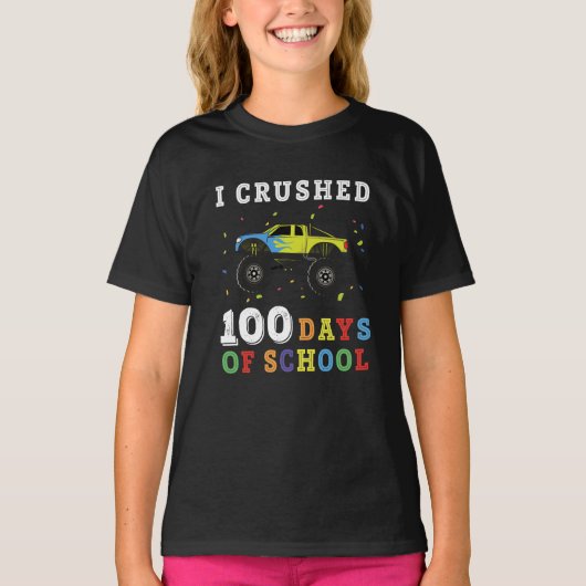 T-shirt J'Ai Écrasé 100 Jours D'École (Devant)
