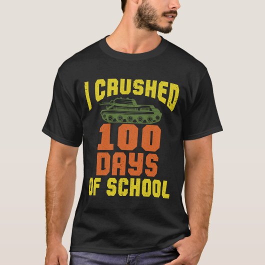 T-shirt J'ai écrasé 100 jours d'école (Devant)