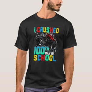 T-shirt J'ai écrasé le 100e jour de l'école Dinosaur Monst