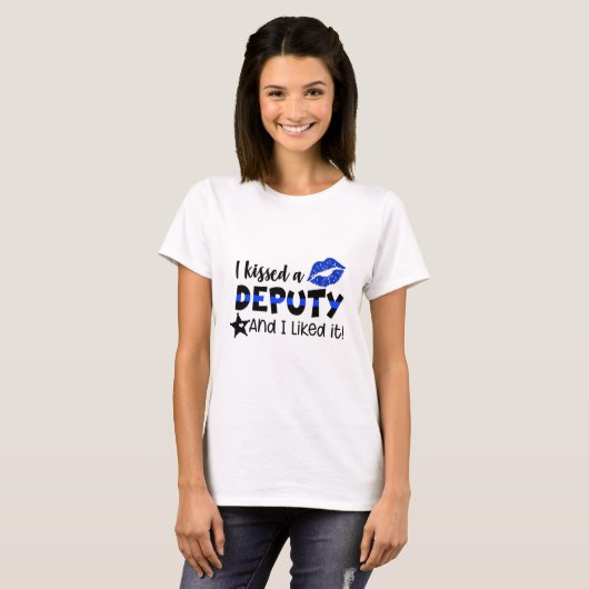 T-shirt J'Ai Embrassé Un Adjoint Et L'Ai Apprécié (Devant entier)