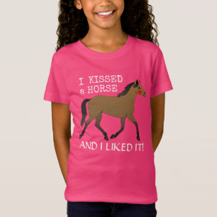 T-Shirt "J'ai embrassé un cheval et je l'ai aimé" avec l