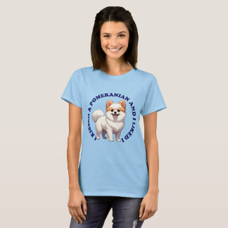 T-shirt J'ai embrassé un chiot Pomeranian