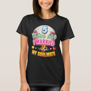 T-shirt J'Ai Épousé Mon Âne Il Y A 5 Ans 5ème Mariage Anni