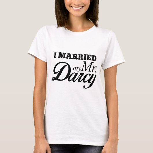 T-shirt J'ai épousé mon M. Darcy (Devant)