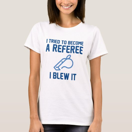 T-shirt J'Ai Essayé De Devenir Arbitre (Devant)