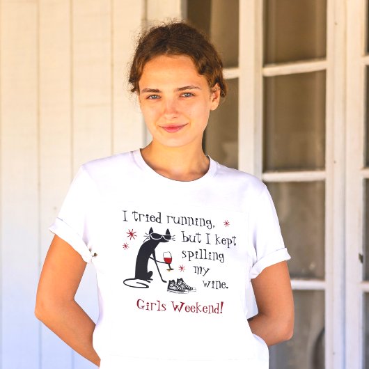 T-shirt J'Ai Essayé De Faire Une Citation De Vin Drôle T-S