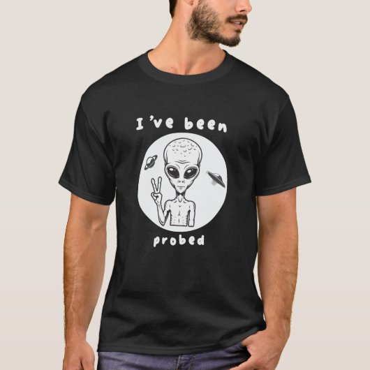 T-shirt J'ai été interrogé sur l'enlèvement extra-terrestr (Devant)