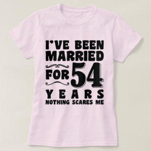 T-shirt J'ai été marié pendant 54 ans Cadeau d'anniversair